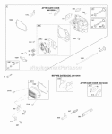 Cylinder Head Rocker Cover Diagram and Parts List for AA0101-0001-01  Briggs and Stratton Engine